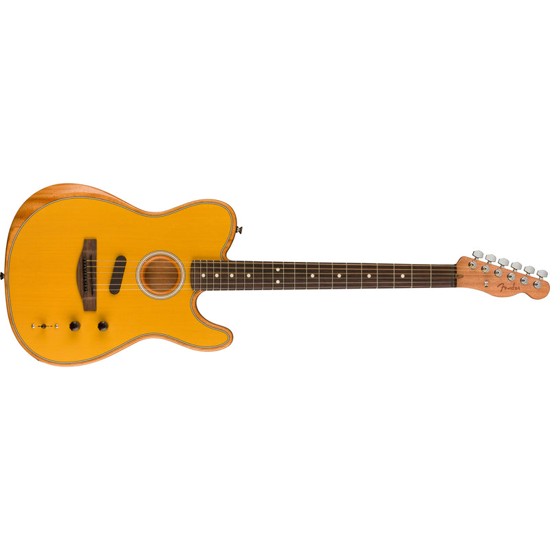 Fender Acoustasonic Player Telecaster Acoustic-Electric Guitar Rosewood Fingerboard - Butterscotch Blonde
