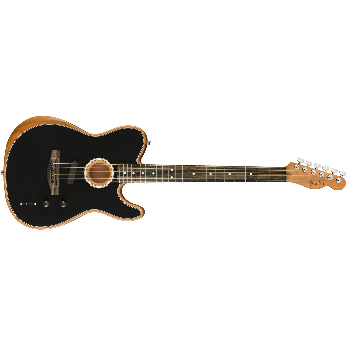 Fender American Acoustasonic Telecaster Acoustic-Electric Guitar - Black
