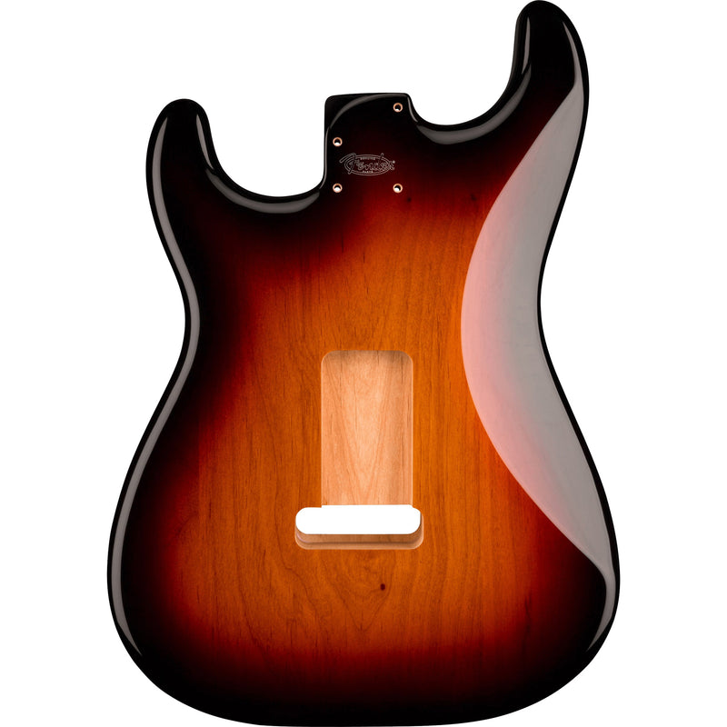 Fender Deluxe Series Stratocaster HSH Alder Body 2-Point Bridge Mount - 3-Color Sunburst