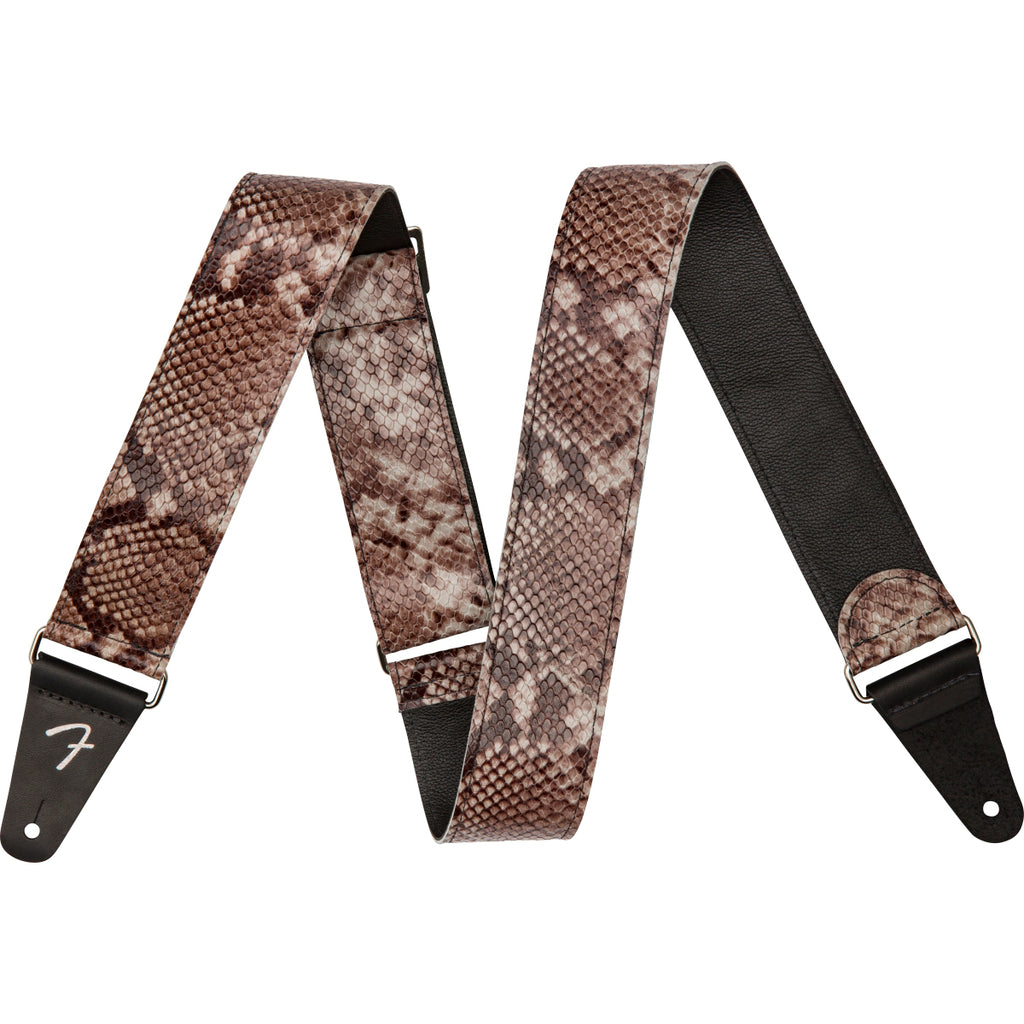 Fender Wild Faux Snakeskin Leather Strap, 2"