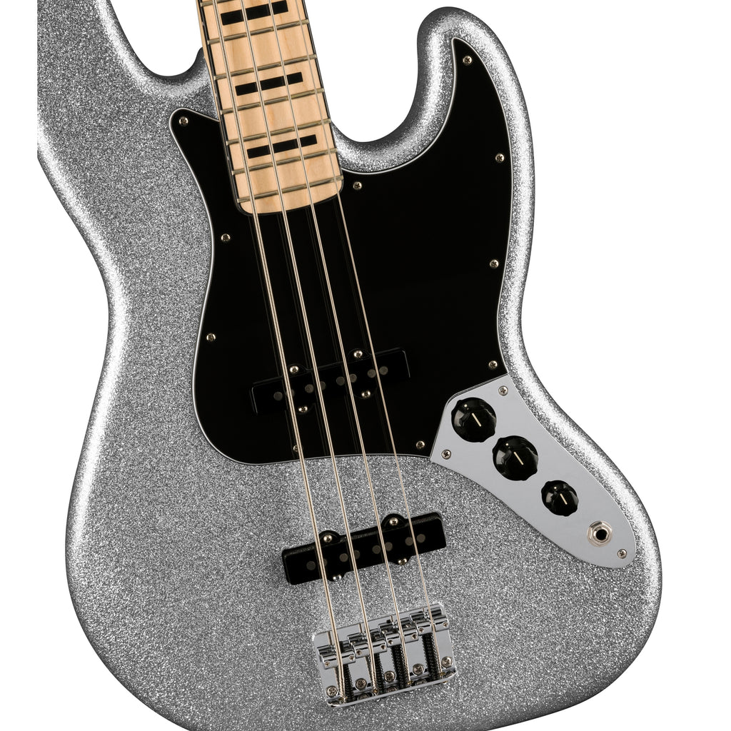 Fender Limited Edition Mikey Way Jazz Bass Maple Fingerboard - Silver Sparkle