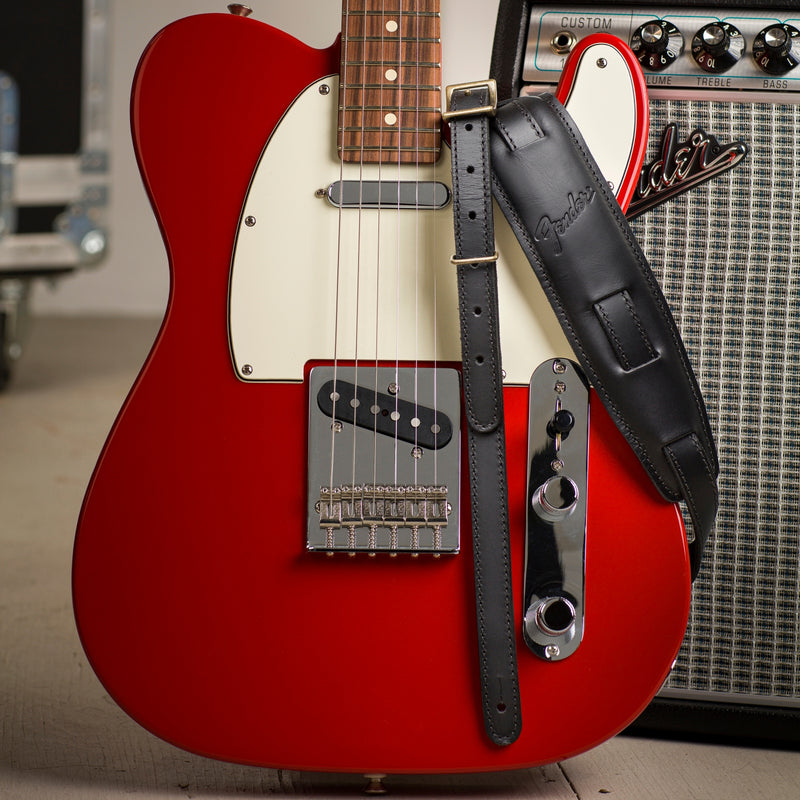 Fender Mustang Saddle Guitar Strap Long, 2.25" - Black