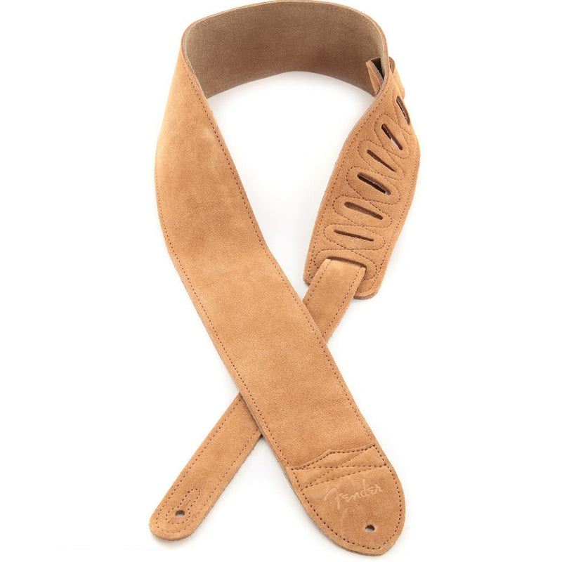 Fender 2-1/2" Soft Suede Leather Guitar Strap - Tan