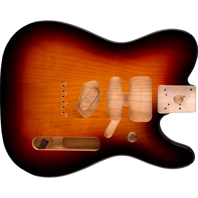 Fender Deluxe Series Telecaster SSH Alder Body Modern Bridge Mount, 3-Color Sunburst