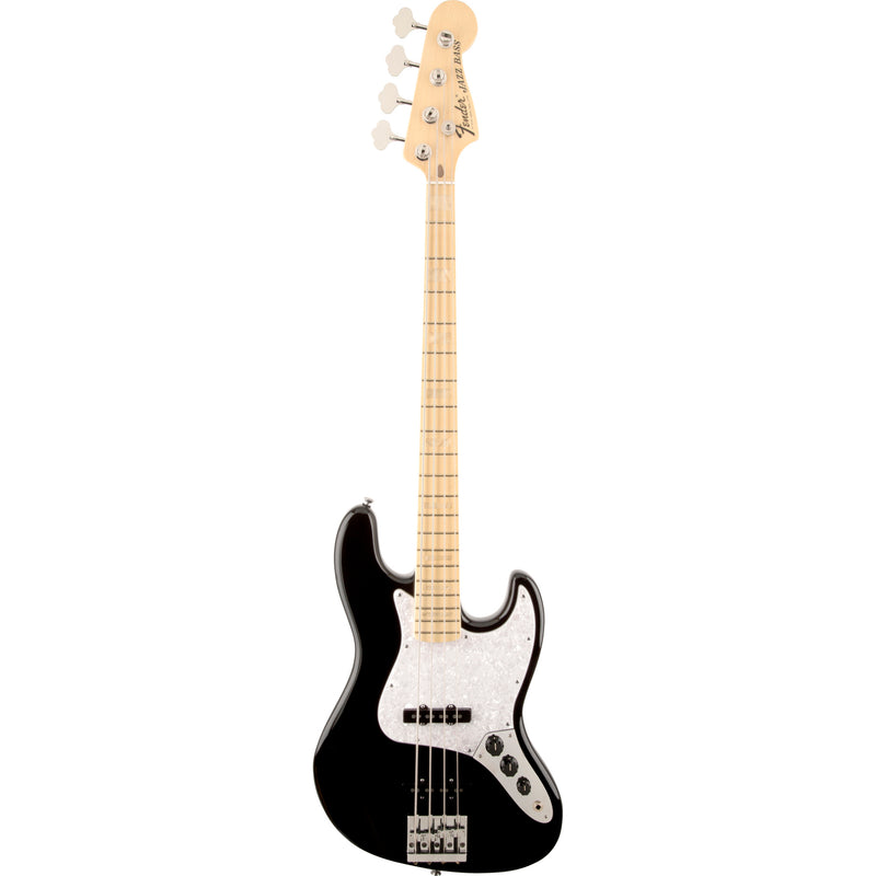 Fender USA Geddy Lee Signature Jazz Bass Guitar - Black w/ Maple Fingerboard