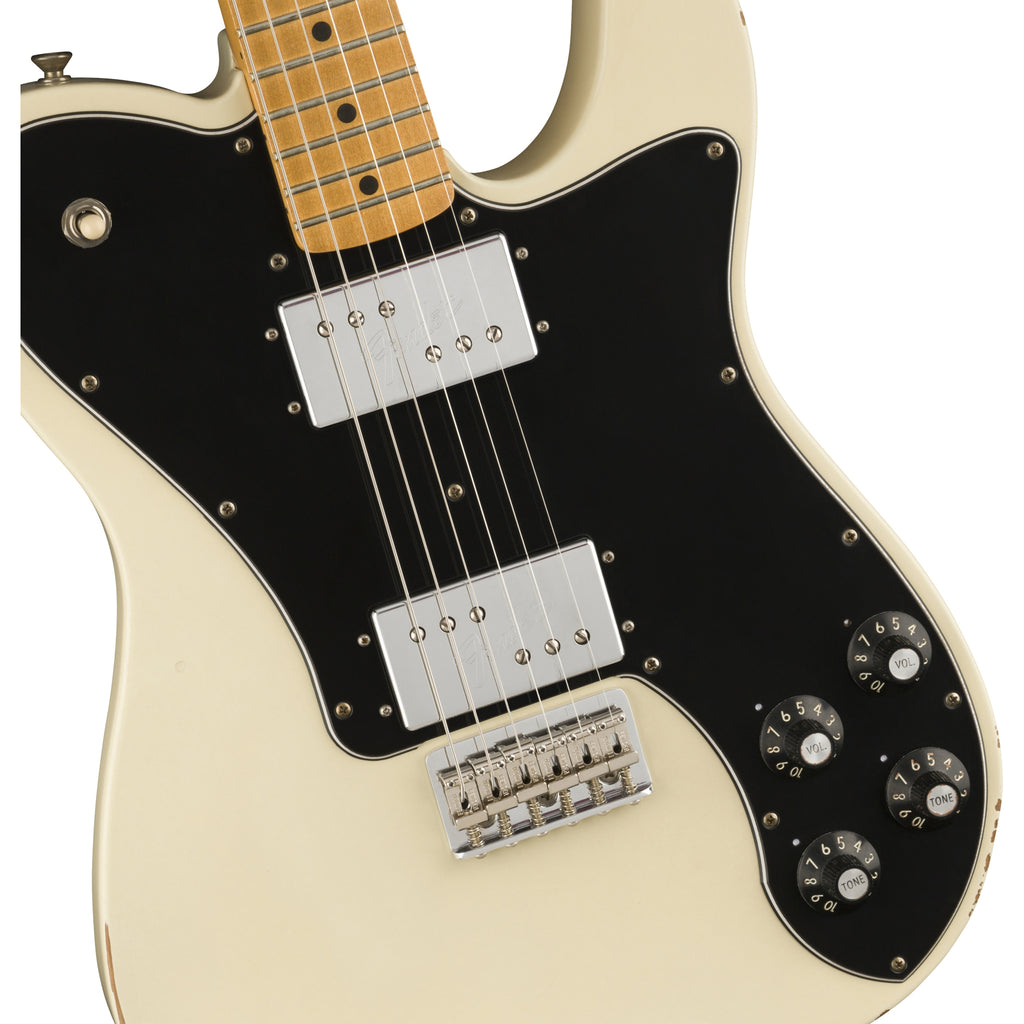 Fender Vintera Road Worn '70s Telecaster Deluxe Guitar - Olympic White