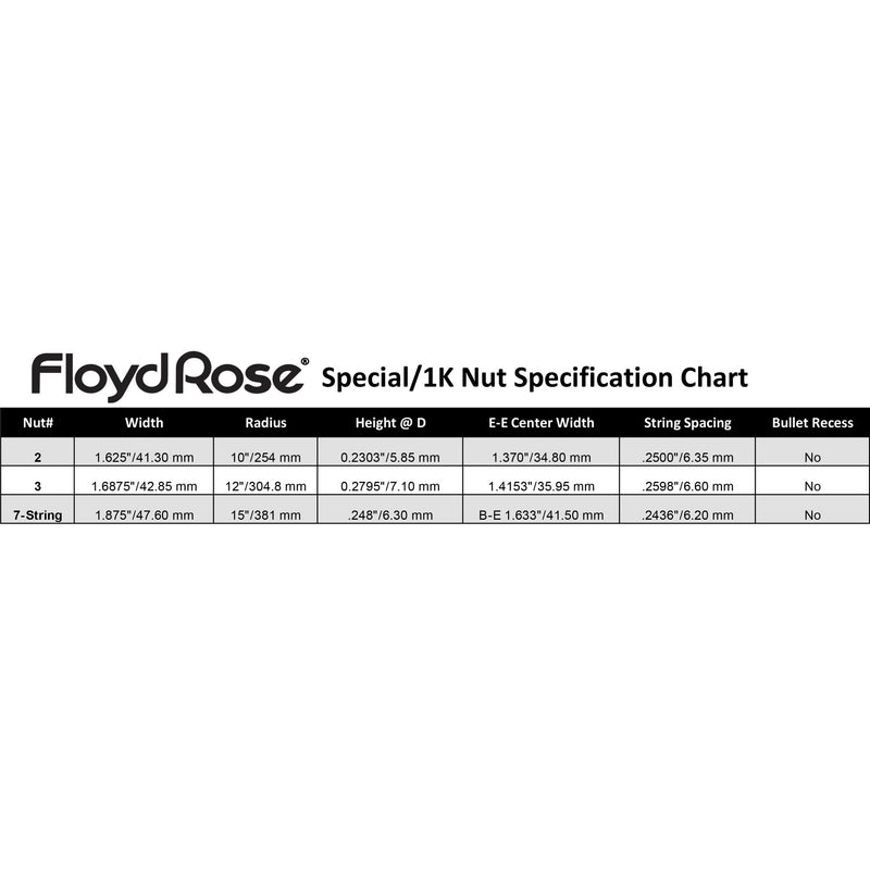 Floyd Rose Left-Handed FR1NL3C 1000 Series / Special L3 Locking Nut (1-11/16 Width) - Chrome