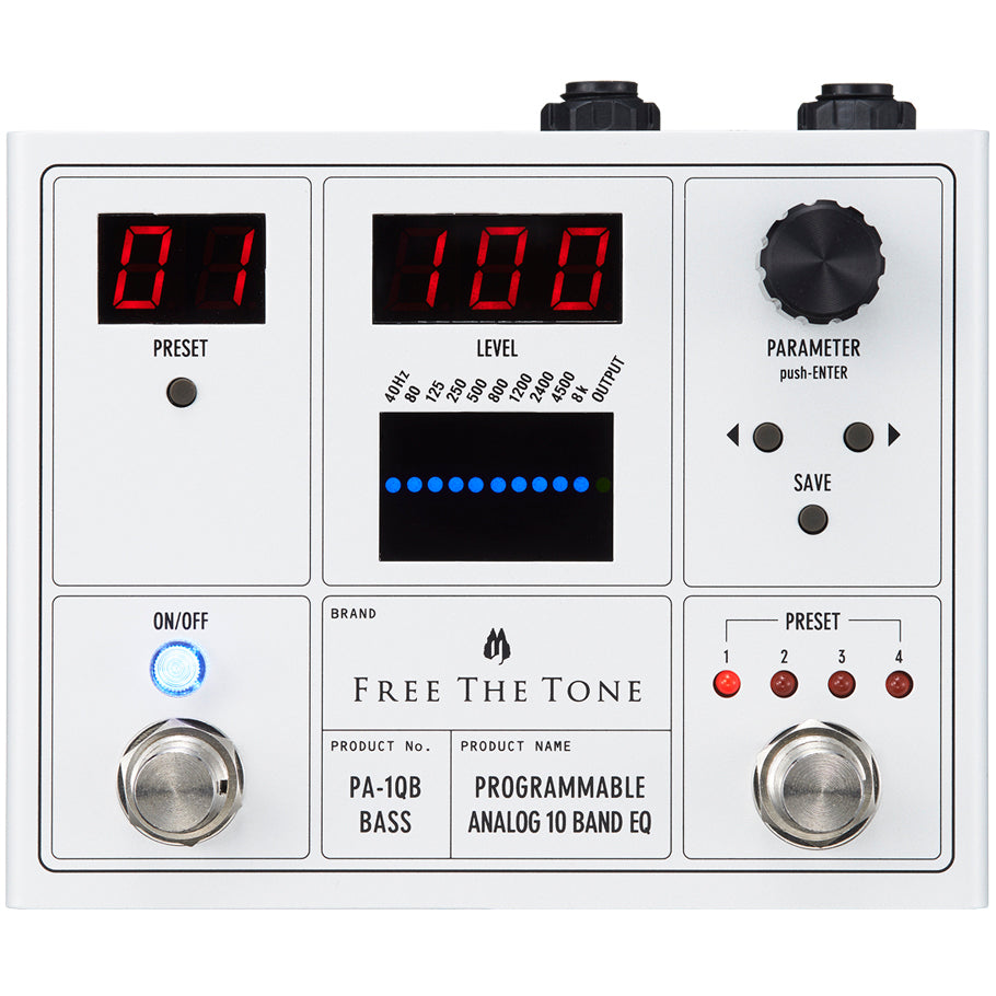 Free The Tone PA-1QB Programmable Analog 10-Band EQ for Bass