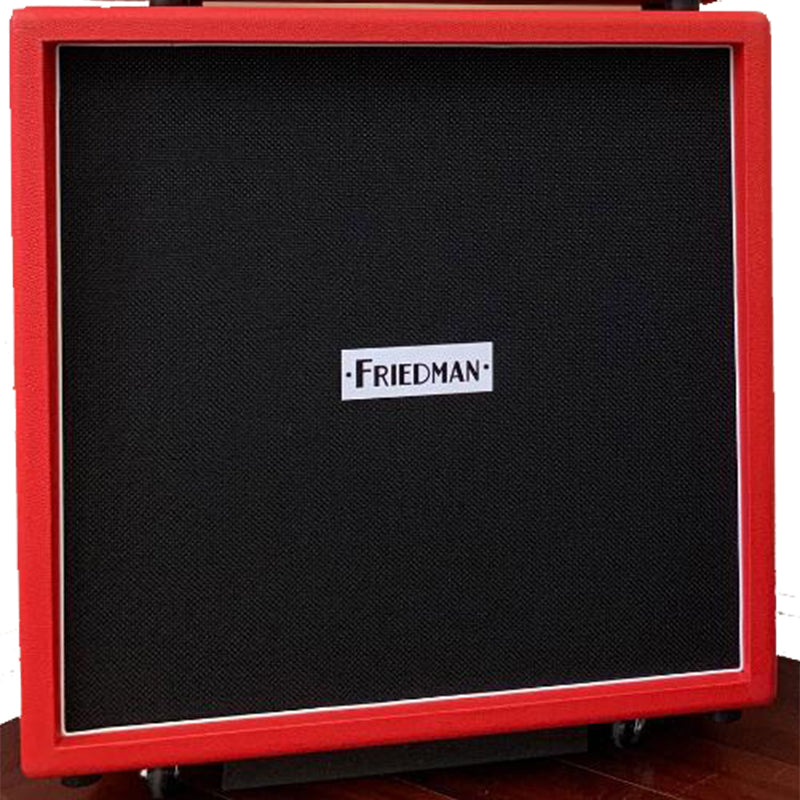 Friedman Jake E. Lee Spec 4x12 Cabinet - Red Tolex w/4 Greenback Speakers (Matches JEL-100 Head)