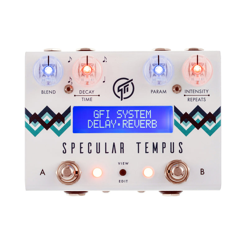GFI System Specular Tempus Stereo Delay and Reverb Pedal w/ 32 Presets