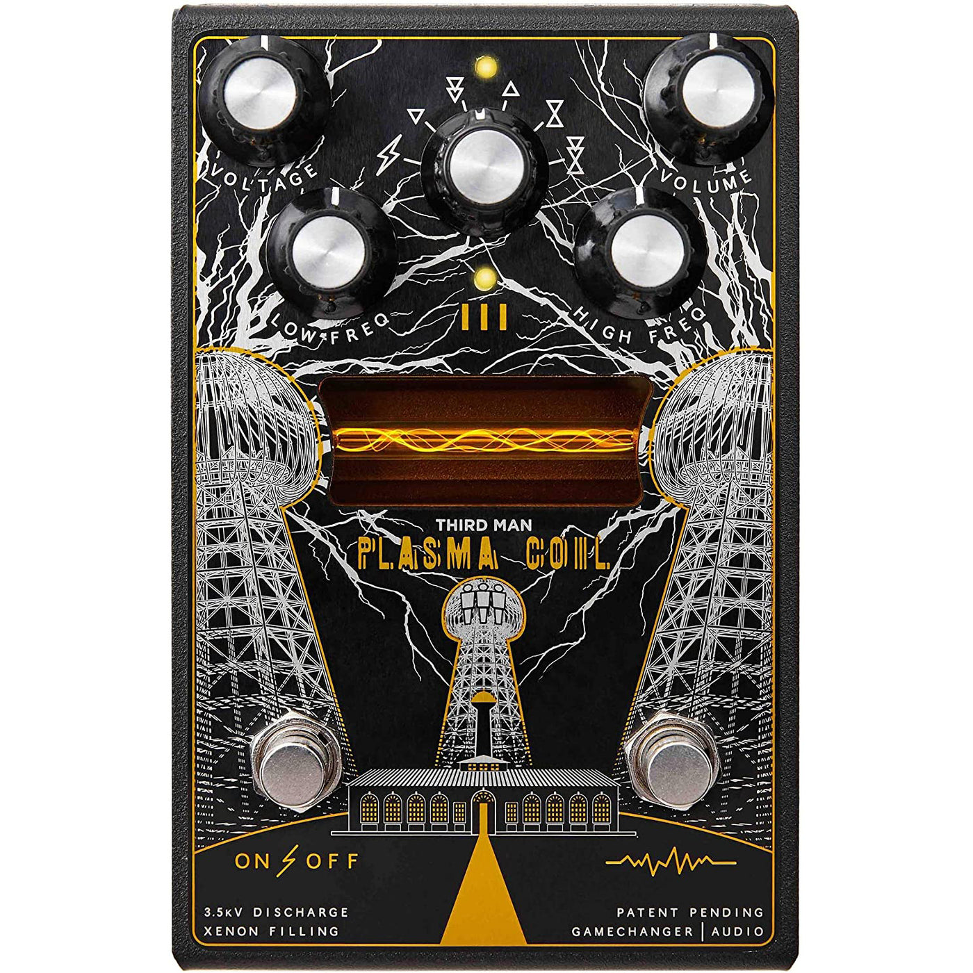 plasma fuzz pedal Gamechanger Audio Third Man Records Plasma Coil 3,500-Volt Distortion Pedal