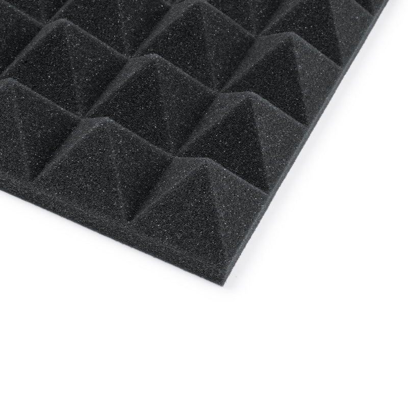 Gator 4 Pack of Charcoal 12x12" Acoustic Pyramid Panel