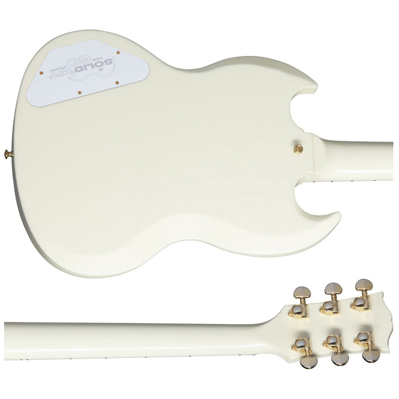 Gibson Custom Shop 60th Anniversary 1961 Les Paul SG Custom Guitar w/ Sideways Vibrola - Polaris White