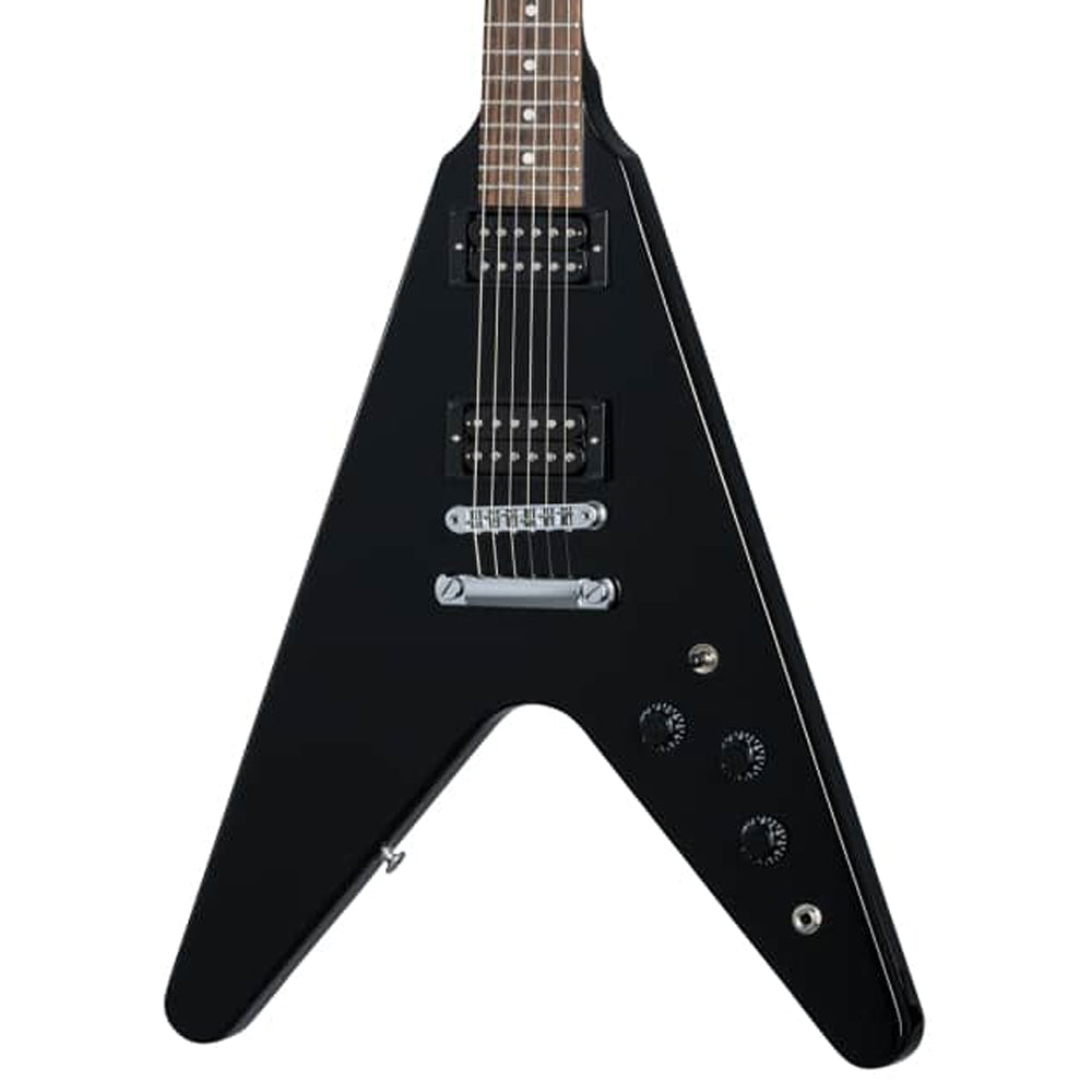 Gibson 80s Flying V Ebony – Motor City Guitar