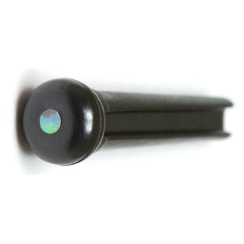 Graph Tech PP-2182-00 TUSQ Traditional Style Bridge Pin Set - Black with 2mm Paua Shell Dot Inlay (set of 6)
