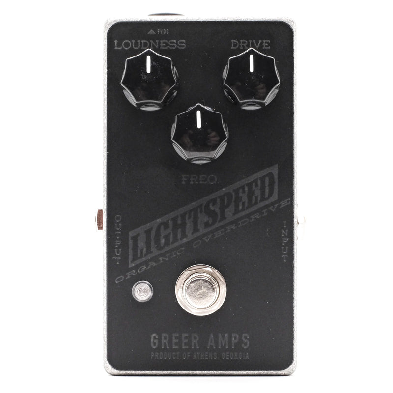 Greer Lightspeed Organic Overdrive Pedal - Limited Edition Blackout