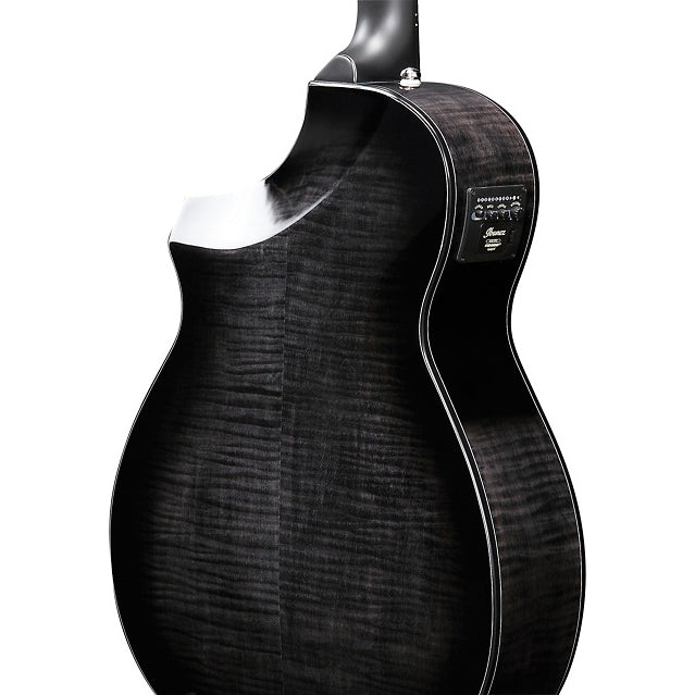 Ibanez AEWC400TKS AEWC Acoustic Guitar - Transparent Black Sunburst