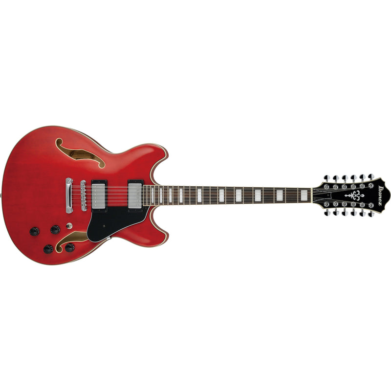 Ibanez AS7312TCD AS Artcore 12-String Semi-Hollow Body Guitar  - Transparent Cherry Red