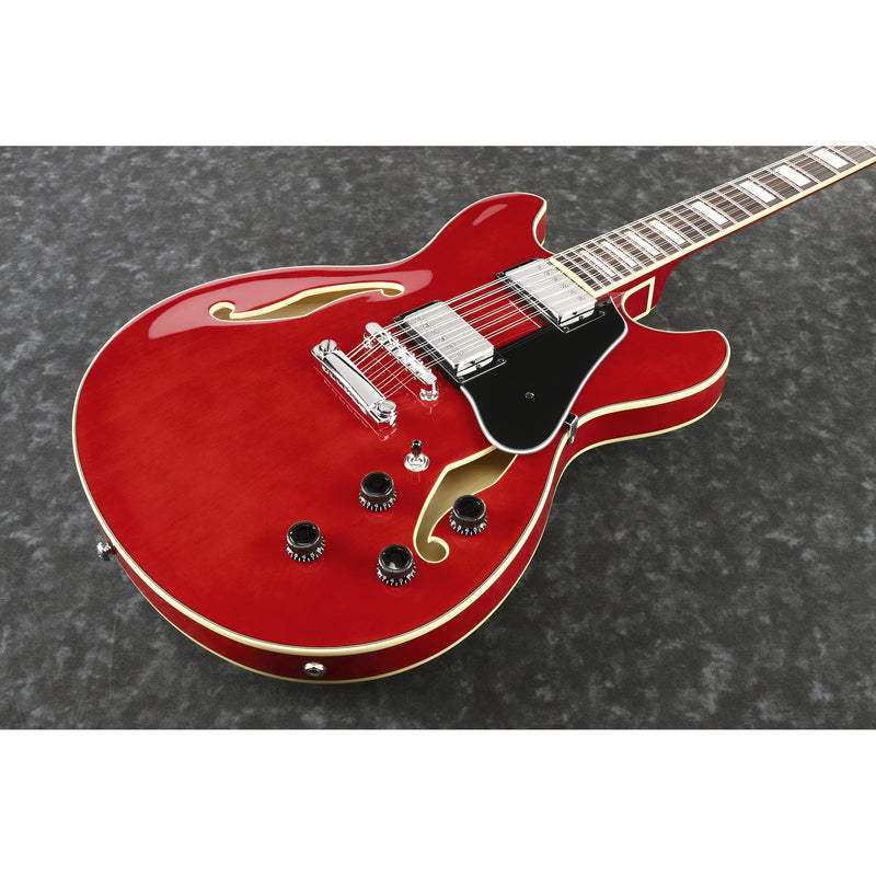 Ibanez AS7312TCD AS Artcore 12-String Semi-Hollow Body Guitar  - Transparent Cherry Red