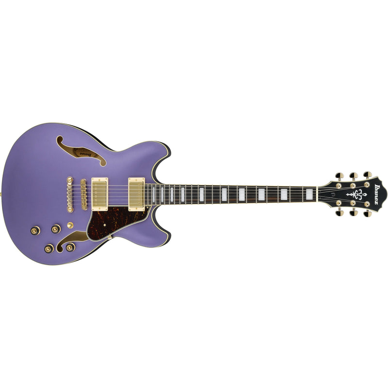 Ibanez AS73GMPF AS Artcore Guitar - Metallic Purple Flat