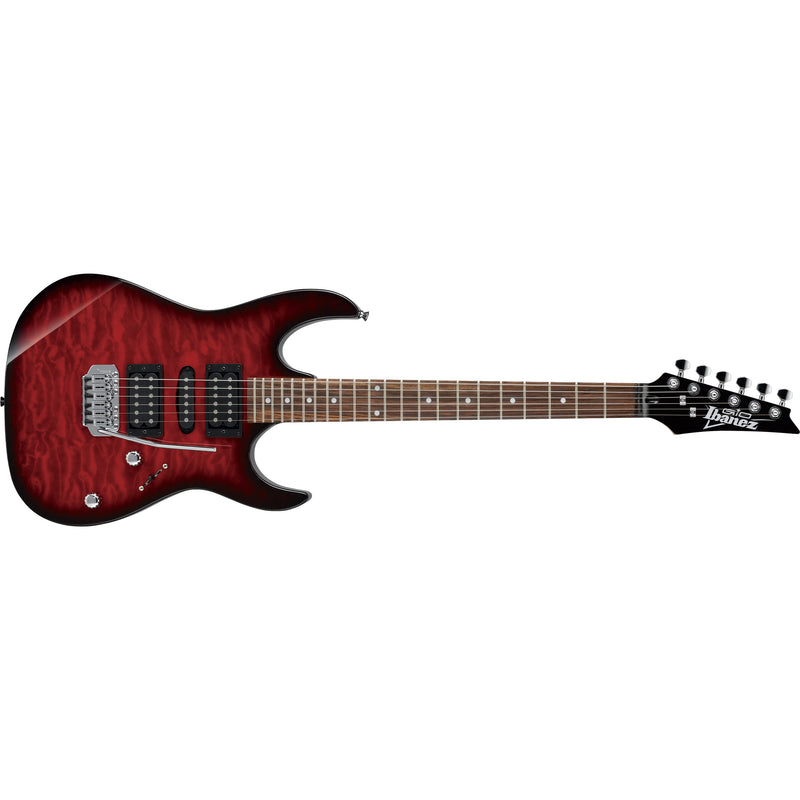 Ibanez GRX70QATRB GIO RX Guitar - Transparent Red Burst