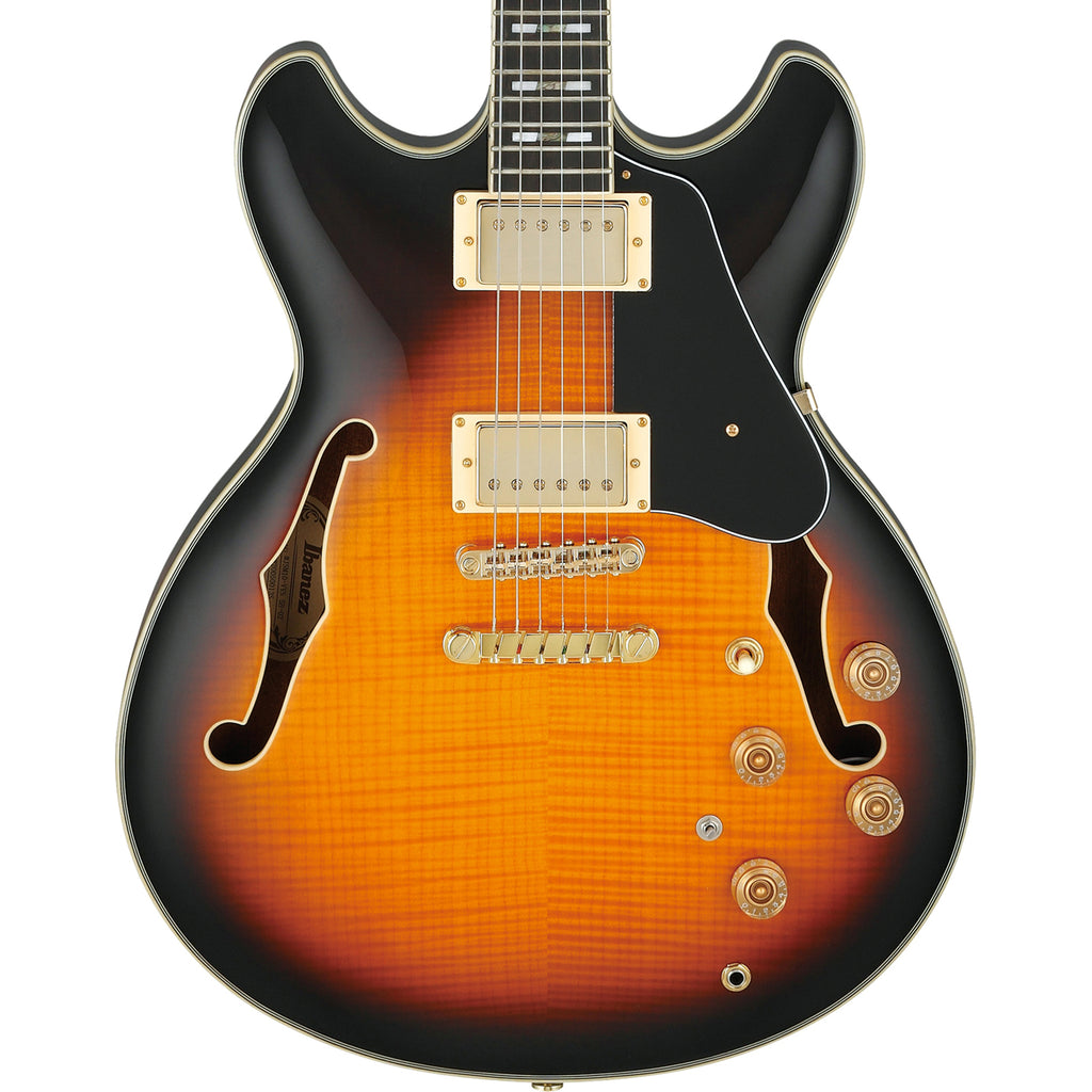 Ibanez JSM10VYS John Scofield Signature Guitar w/Case - Vintage Yellow Sunburst