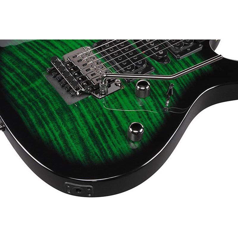 Ibanez Kiko Loureiro Signature KIKOSP3 Guitar - Trans Emerald Burst