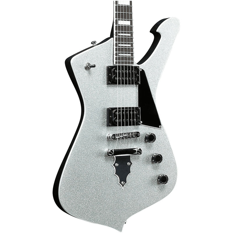 Ibanez PS60SSL Paul Stanley Signature Iceman Guitar - Silver Sparkle