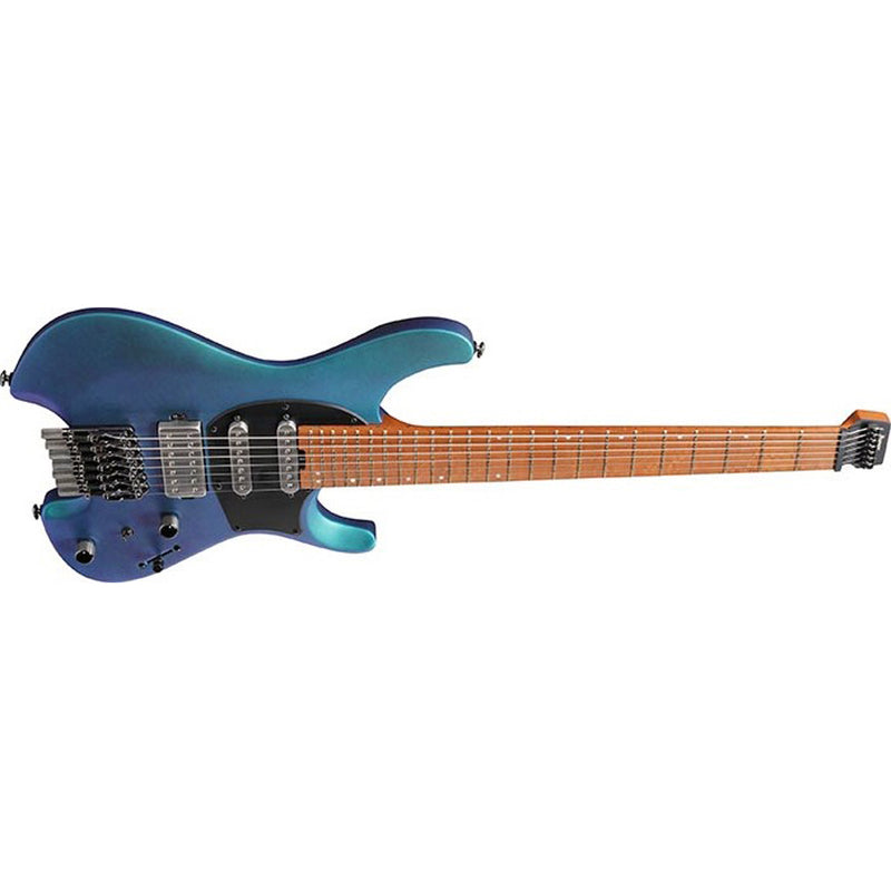 Ibanez Q547 7-string Headless HSS Guitar - Blue Chameleon Metallic Matte