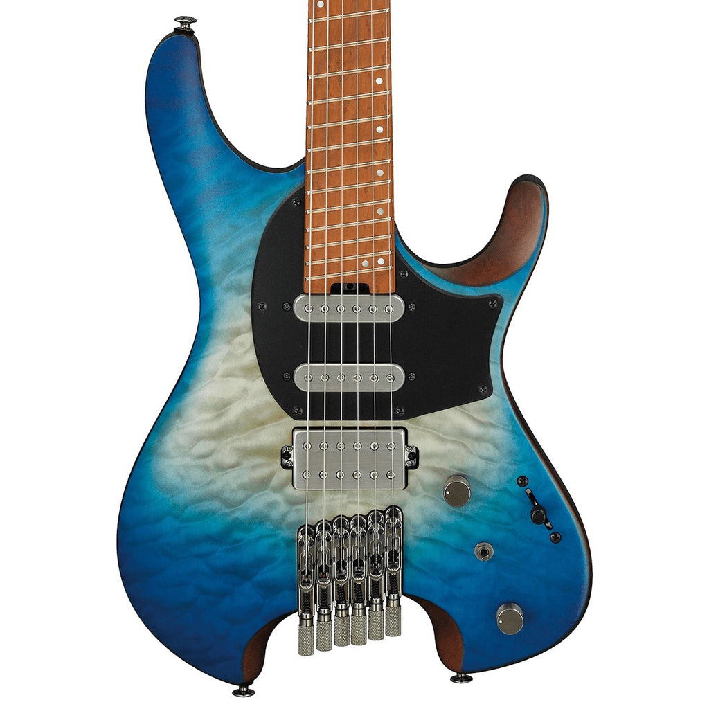 Ibanez QX54QM Headless Guitar w/ Multi-Scale Neck - Blue Sphere Burst Matte