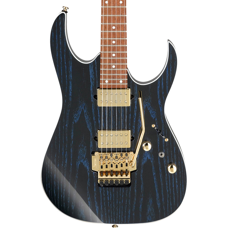Ibanez High Performance RG420HPAH Guitar w/ DiMarzio Covered Fusion Edge Pickups - Blue Wave Black