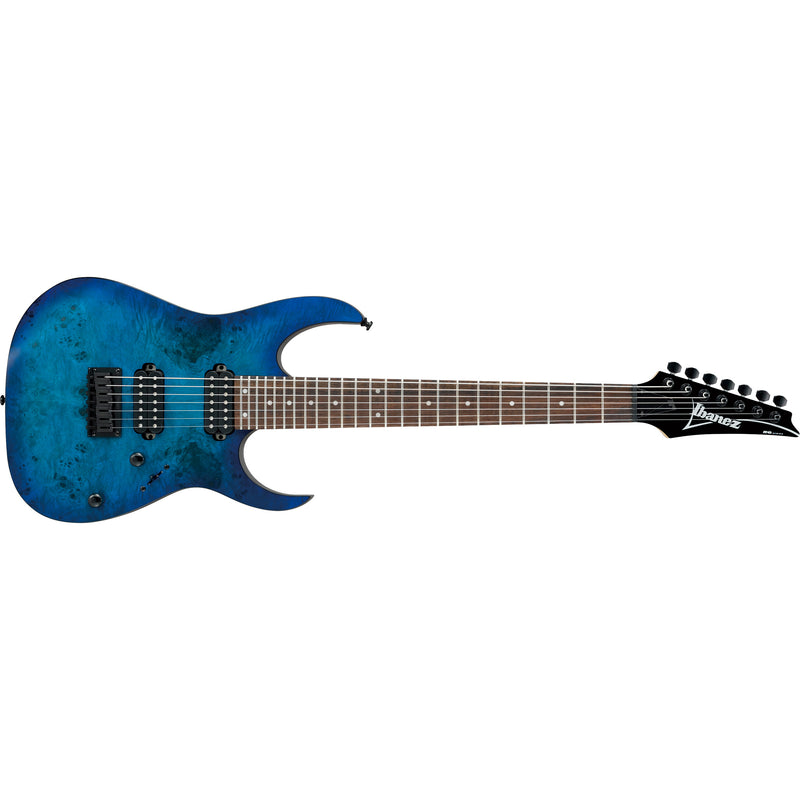 Ibanez RG7421PBSBF RG Standard 7-string Guitar - Sapphire Blue Flat