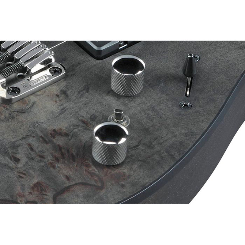 Ibanez Axe Design Lab RG9PB 9-string Guitar w/ Fishman Fluence Pickups - Transparent Gray Flat