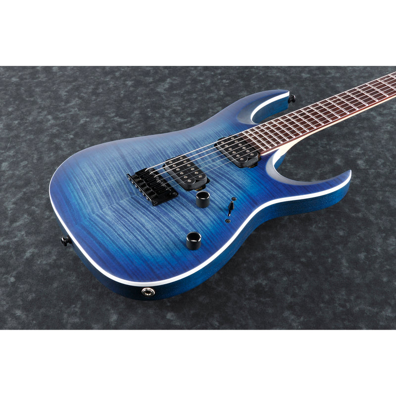 Ibanez RGA42FMBLF RGA Standard Guitar - Blue Lagoon Burst Flat