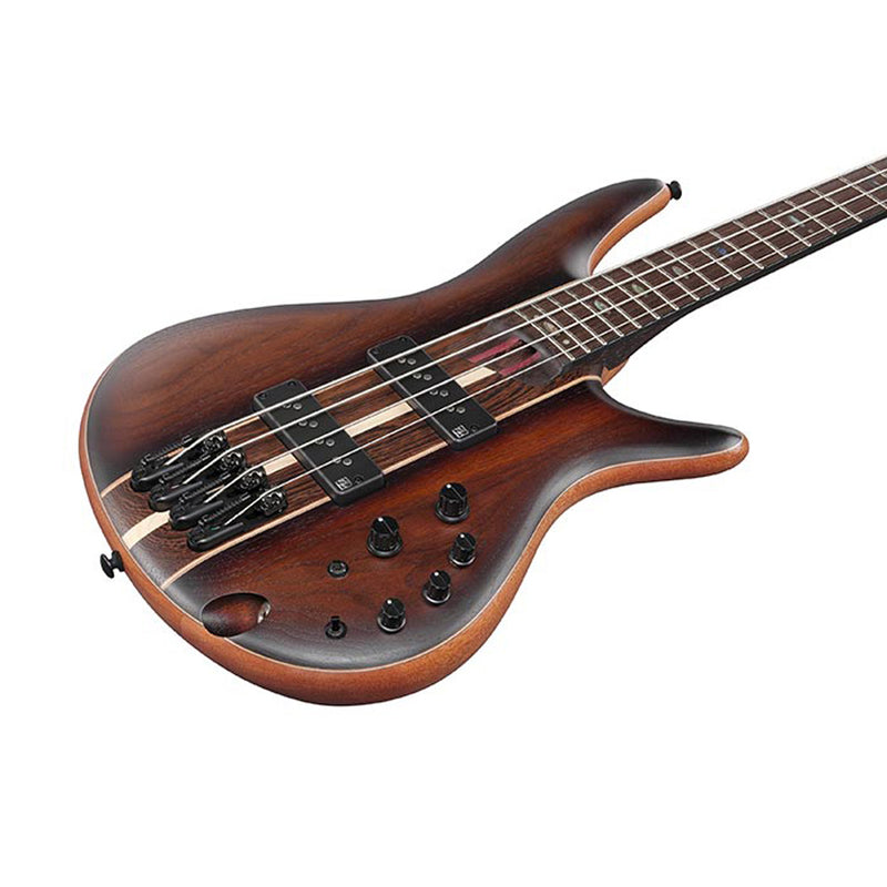 Ibanez SR1350BDUF SR Premium 4-String Electric Bass w/Bag - Dual Mocha Burst Flat