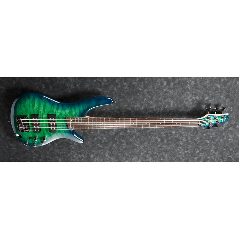 Ibanez SR405EQMSLG SR Standard 5-string Bass - Surreal Blue Burst Gloss