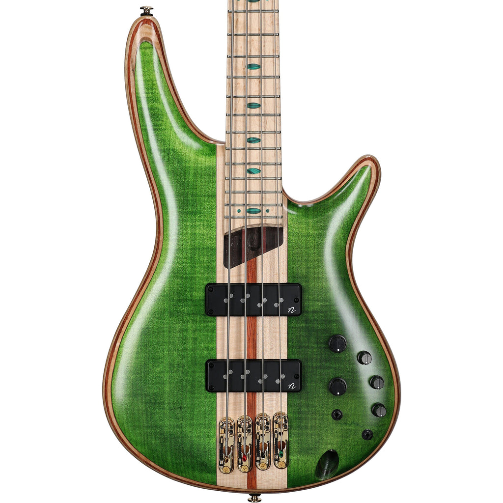 Ibanez SR4FMDX Premium 4-String Bass w/ Nordstrand Pickups - Emerald Green