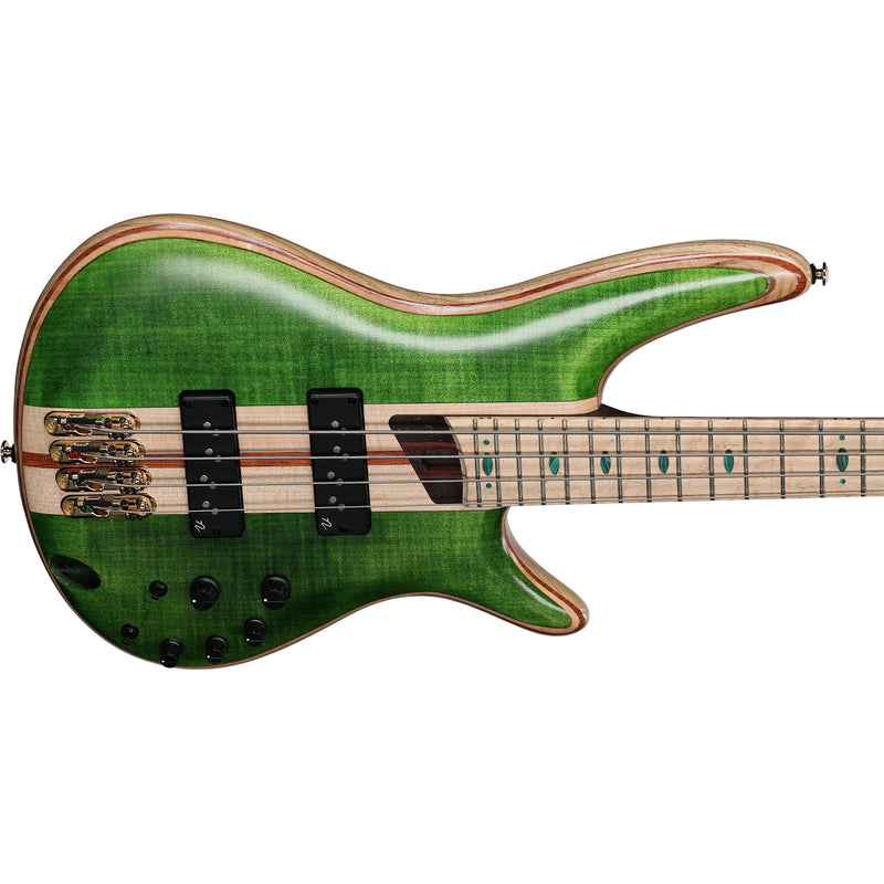 Ibanez SR4FMDX Premium 4-String Bass w/ Nordstrand Pickups - Emerald Green