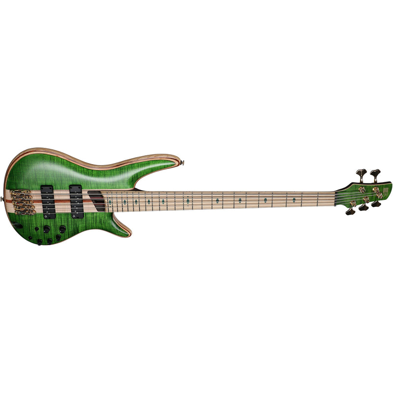 Ibanez SR5FMDX Premium 5-String Bass w/ Nordstrand Pickups - Emerald Green