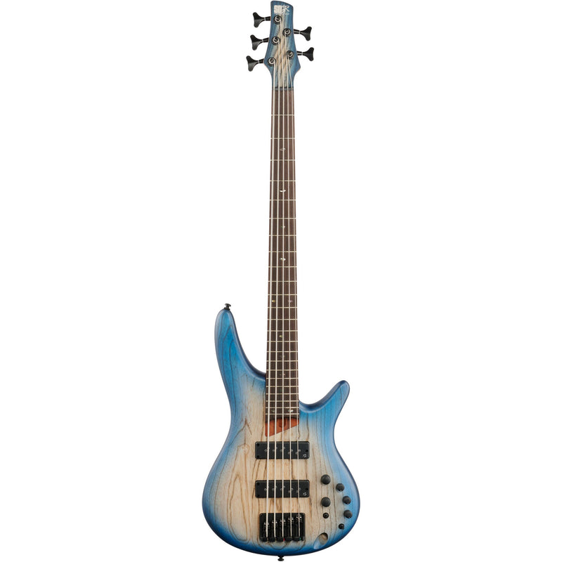 Ibanez SR605E 5-String Bass w/ Nordstrand Pickups - Cosmic Blue Starburst Flat