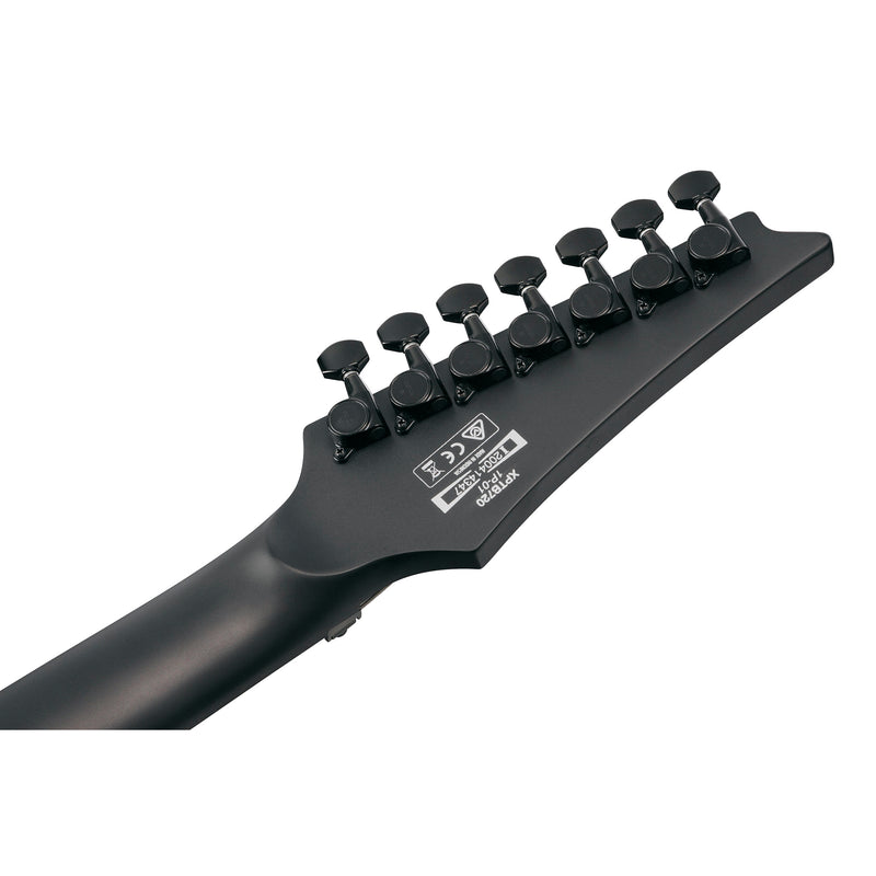 Ibanez XPTB720BKF Xiphos Iron Label 7-String Electric Guitar w/Bag - Black Flat