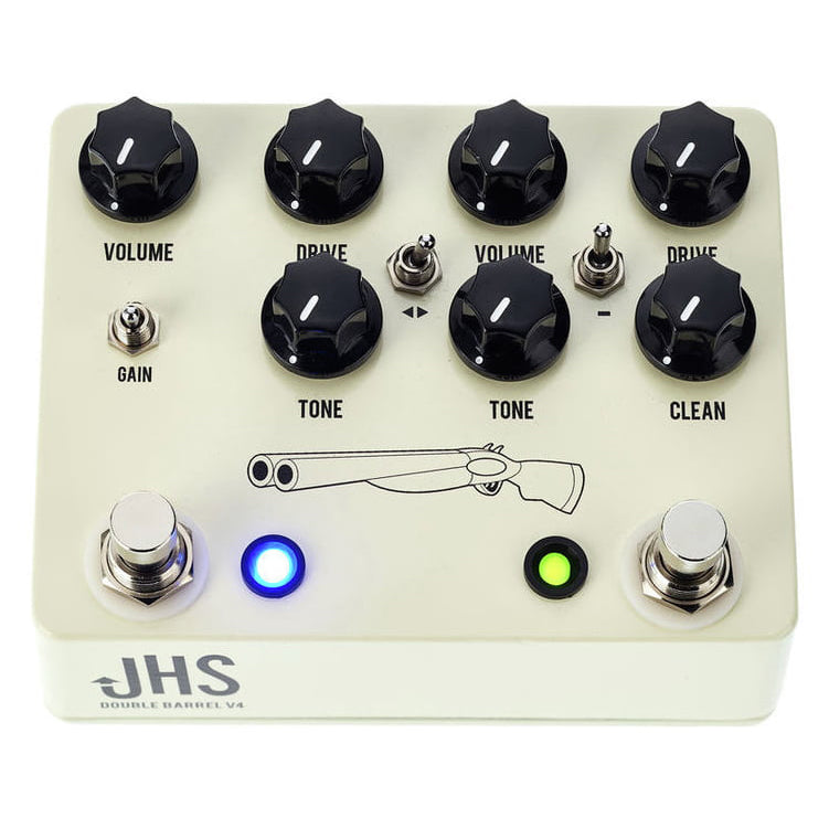 JHS Double Barrel 2-in-1 Overdrive Pedal V4