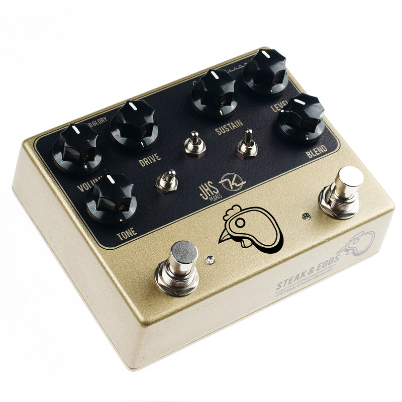 JHS Steak and Eggs Combination Compressor and Overdrive Pedal