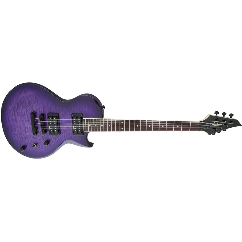 Jackson JS Series Monarkh SC JS22Q Guitar - Transparent Purple Burst