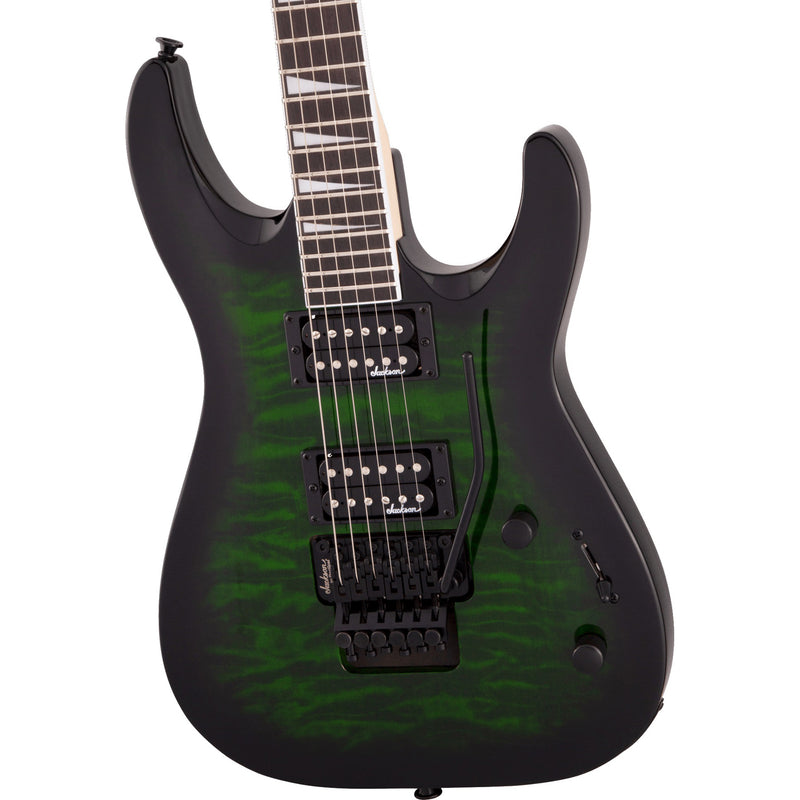 Jackson JS Series Dinky Arch Top JS32Q DKA Guitar - Transparent Green Burst
