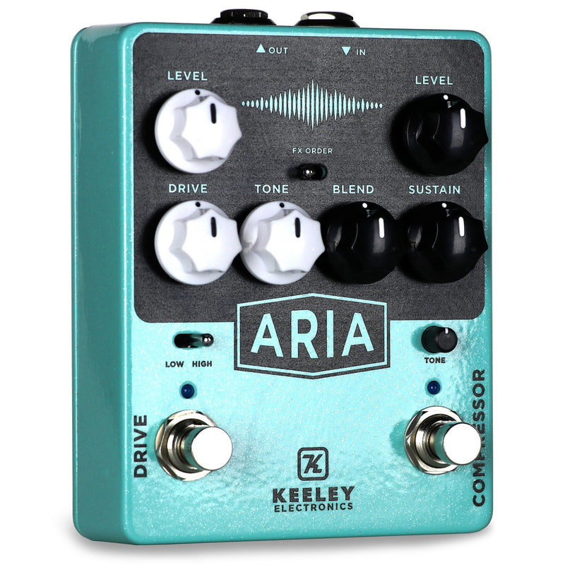 Keeley Aria V2 Compressor and Overdrive Pedal