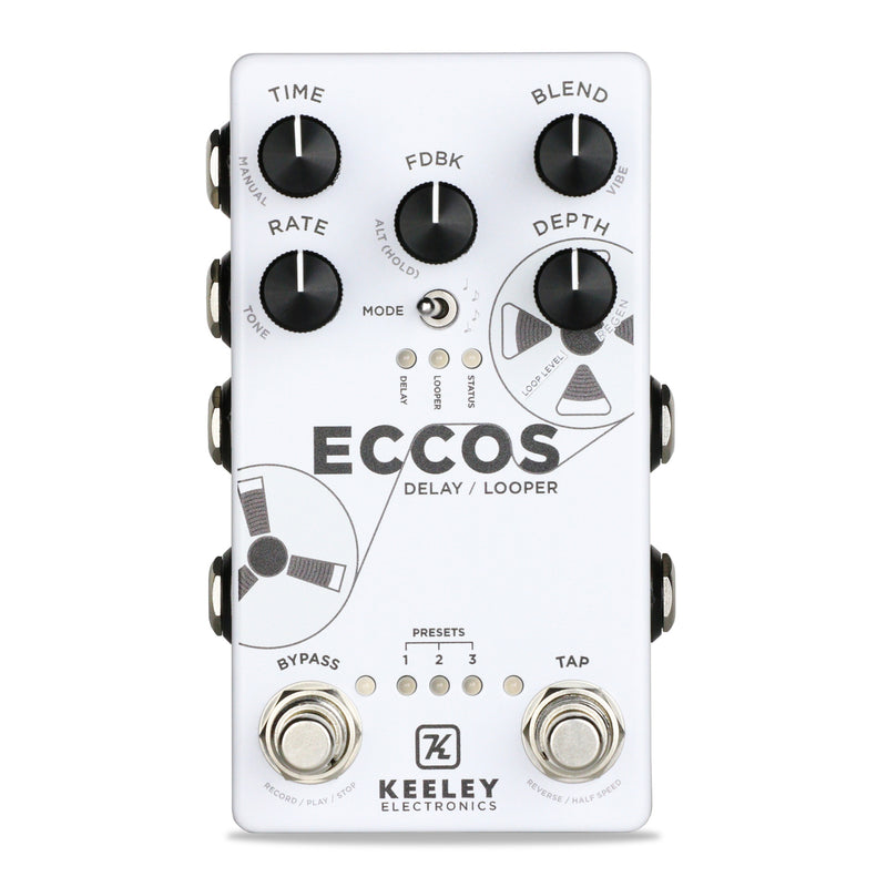 Keeley ECCOS Neo-Vintage Delay/Looper Pedal