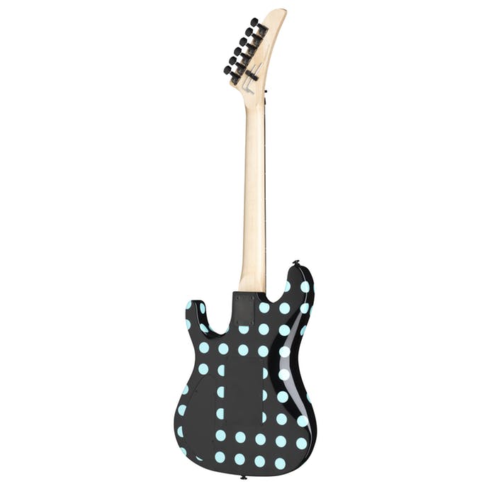 Kramer Nightswan Guitar - Black/Blue Polka Dot