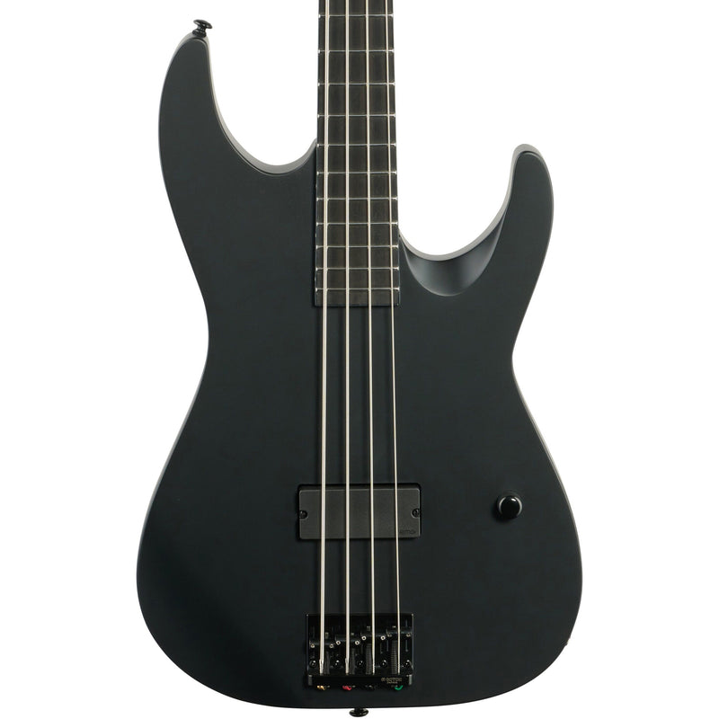 ESP LTD M-4 Black Metal Bass Guitar - Black Satin