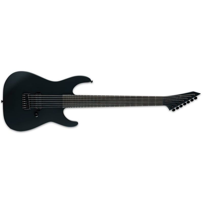ESP LTD M-7HT Baritone Black Metal 7-String Guitar w/ a Seymour Duncan Pickup - Black Satin